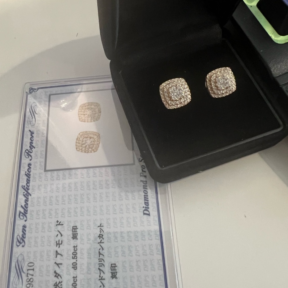 Small Tokyo 18K Gold Diamond Single Earring main image 0